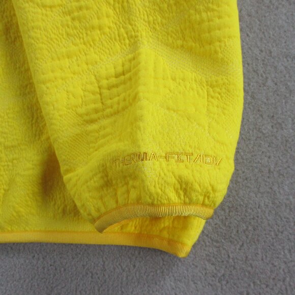 Nike Sweatshirt Mens XL Yellow Tech Pack Therma Fit ADV Textured Pullover NWT - Picture 4 of 12